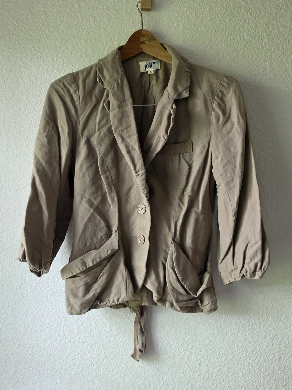 Jolt Taupe Lightweight Blazer